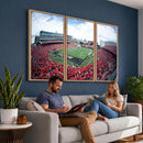 Cincinnati Bearcats Football Team Print - Nippert Stadium Wall Art Canvas Print