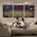 Framed Arizona Wildcats Football Team Print - Tucson Arizona by MyGreatCanvas | Canvas Wall Art Prints | Photo Prints & Wall Decor