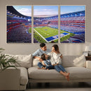 Buffalo Bills Football Team Print Canvas - Buffalo Highmark by MyGreatCanvas | Canvas Wall Art Prints | Photo Prints & Wall Decor