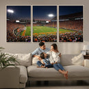 Clemson University Tigers Art Print, Football Team Print -