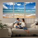Sea View From the Beach Canvas Print