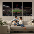 Framed Texas Tech Red Raiders Stadium Canvas, Texas Tech Red