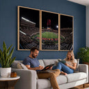 Framed Texas Tech Red Raiders Stadium Canvas, Texas Tech Red