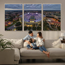 The Louisiana State University Tigers Football Team Print -