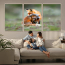 Heartwarming Fox and Baby Cub Wall Art | Ready to Hang