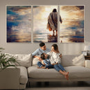 Jesus Walking on Water Wall Art | Ready to Hang Spiritual