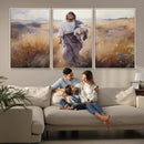 Jesus the Good Shepherd Wall Art Canvas Print - Lost Lamb