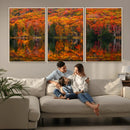 Fall Foliage Wall Art - Autumn Reflection Canvas Print, by MyGreatCanvas | Canvas Wall Art Prints | Photo Prints & Wall Decor