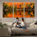 Forest Reflection Art | Autumn Forest Reflection Wall Art | by MyGreatCanvas | Canvas Wall Art Prints | Photo Prints & Wall Decor