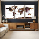 World Map Canvas Print – Detailed Map of the World Wall Art by MyGreatCanvas | Canvas Wall Art Prints | Photo Prints & Wall Decor