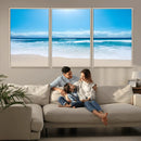 Wall Art Canvas Print Shiny Blue Sea and Beach by MyGreatCanvas | Canvas Wall Art Prints | Photo Prints & Wall Decor