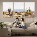 Desert Cactus Canvas Wall Art – Serene Southwestern Arizona by MyGreatCanvas | Canvas Wall Art Prints | Photo Prints & Wall Decor