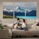 Mount Cook and Lake Pukaki Canvas Wall Art Print – Majestic by MyGreatCanvas | Canvas Wall Art Prints | Photo Prints & Wall Decor