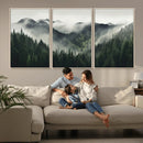 Misty Forest Canvas Print Wall Art Premium Canvas Print a