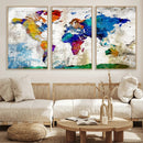 World Map Canvas Print – Framed Travel Map Wall Art for by MyGreatCanvas | Canvas Wall Art Prints | Photo Prints & Wall Decor