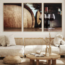 Wine and Barrel Wall Art Canvas Print by MyGreatCanvas | Canvas Wall Art Prints | Photo Prints & Wall Decor