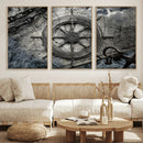 Ship Steering Wheel Vintage Wall Art Canvas Print by MyGreatCanvas | Canvas Wall Art Prints | Photo Prints & Wall Decor