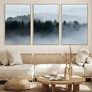 Autumn and Misty Trees in the Forest Wall Art Canvas Print, by MyGreatCanvas | Canvas Wall Art Prints | Photo Prints & Wall Decor