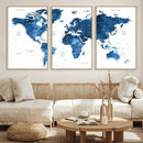 World Map Canvas Print – Framed Detailed Map of the World by MyGreatCanvas | Canvas Wall Art Prints | Photo Prints & Wall Decor