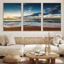 Ocean Beach Wall Art Canvas Print Sunset Artwork Print by MyGreatCanvas | Canvas Wall Art Prints | Photo Prints & Wall Decor
