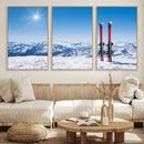 Ski Season Snow Wall Art Canvas Print