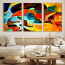 Human Love Figures Abstract Wall Art Canvas Print