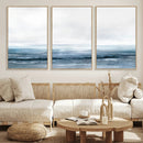 Blue Ocean Abstract Artwork Wall Art Canvas Print