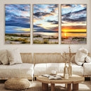 Sunset On The Ocean Wall Art Canvas Print by MyGreatCanvas | Canvas Wall Art Prints | Photo Prints & Wall Decor