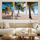 Palm Beach Tropical Island Wall Art Canvas Print by MyGreatCanvas | Canvas Wall Art Prints | Photo Prints & Wall Decor