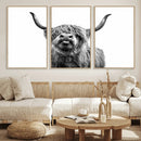 Fanny Scottish Highland Cow Cattle Art Print Farmhouse Wall by MyGreatCanvas | Canvas Wall Art Prints | Photo Prints & Wall Decor