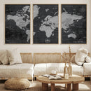 World Map Canvas Print – Detailed Map of the World Wall Art