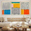 Canvas Print Wall Art Abstract Illustrs Art Boho, Framed
