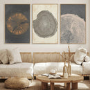 Boho Tree Ring Wall Art, Modern Minimalist Wood Grain by MyGreatCanvas | Canvas Wall Art Prints | Photo Prints & Wall Decor