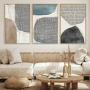 Canvas Print Wall Art Abstract Art Boho, Framed Boho Decor