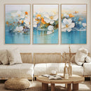 Abstract Flower Wall Art Canvas Print