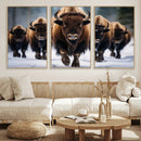 Buffalo Wall Art Canvas Print, American Bison Herd Wall Art by MyGreatCanvas | Canvas Wall Art Prints | Photo Prints & Wall Decor