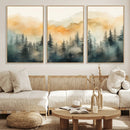 Abstract Forest Print - Mountain Wall Art | Autumn Landscape by MyGreatCanvas | Canvas Wall Art Prints | Photo Prints & Wall Decor