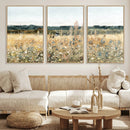 Wildflower Field Wall Art Canvas | Nature-Inspired Landscape