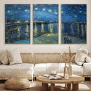 Vincent van Gogh Starry Night over the Rhone Abstract Wall