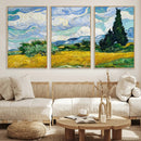 Wheatfield With Cypresses By Van Gogh Painting Wall Art