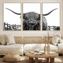 Longhorn Canvas Print, Bighorn Cow Wall Art Canvas Print