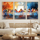 Abstract Watercolor The Last Supper Wall Art