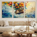 UP-Inspired Floating House with Balloons Canvas Art –