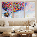 Don't Look Up Movie Canvas Wall Art - Vibrant Floating House