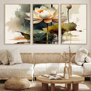 Lotus Flower Watercolor Canvas Print – A Symbol of Serenity by MyGreatCanvas | Canvas Wall Art Prints | Photo Prints & Wall Decor
