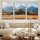 Vintage Old Barn Field Wall Art Canvas Print for Farmhouse by MyGreatCanvas | Canvas Wall Art Prints | Photo Prints & Wall Decor