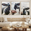 Vintage Baby and Mom Cattle Wall Art Canvas Print by MyGreatCanvas | Canvas Wall Art Prints | Photo Prints & Wall Decor
