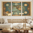 Avatar Wall Art: The Last Airbender Vintage Map - Wall Art