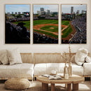Chicago Cubs Baseball Team Print - Wrigley Field Stadium