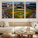 Yankee Stadium New York Wall Art Print | 3-Panel Canvas